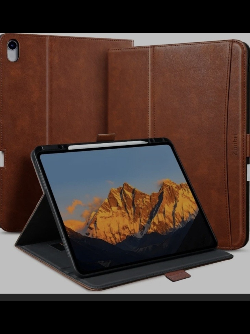 Bronw Tablet Case - Protective Stand Cover - Picture 2 of 12